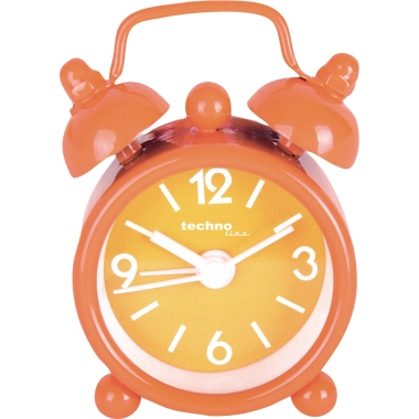 technoline® Wecker DGW mini 42 x 62 x 18 mm (B x H x T) 1 Weckzeit ohne integriertem DCF77 Empfänger 1 Batterie Metall