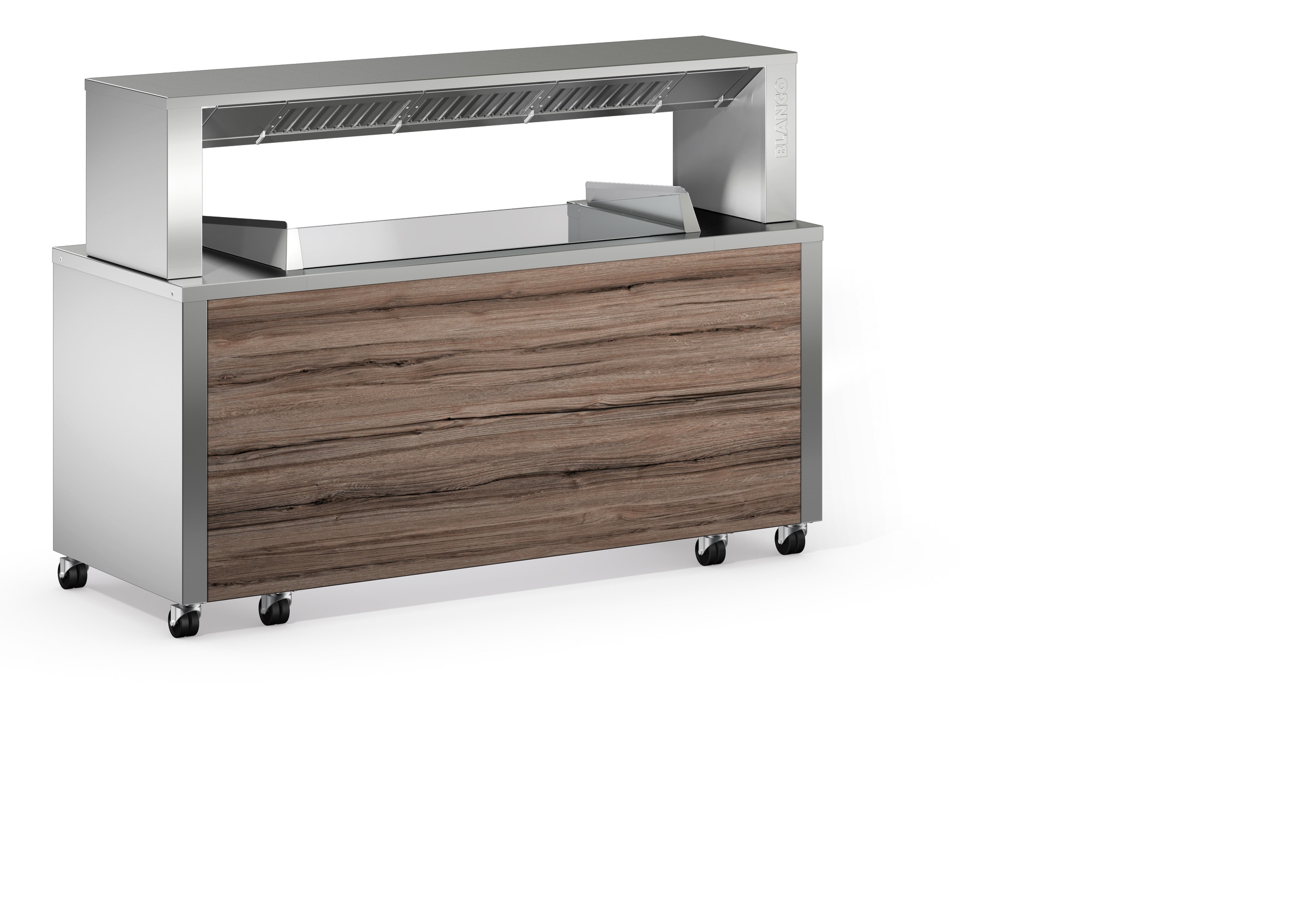 BLANCO Kochstation BC classic 3.1 mit herausnehmbarem Einstellbord, mit Beleuchtung, geschlossenem Hustenschutz und Galerie, für 3