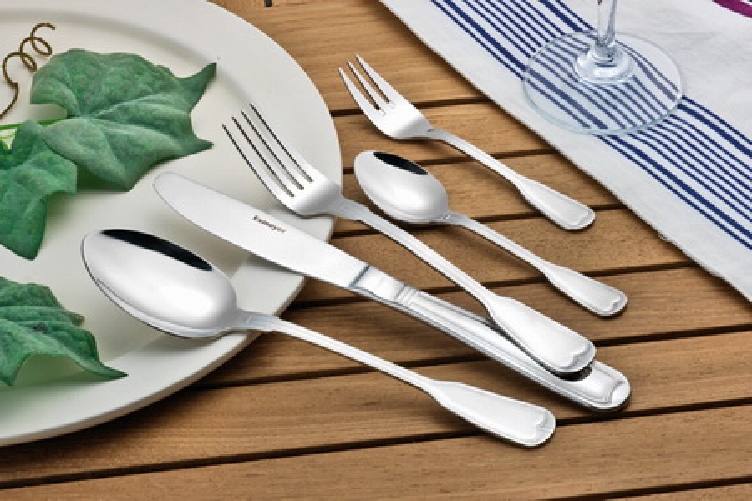 30-teiliges Besteck ANNABELLE, aus hochwertigem Edelstahl 18/10, poliert. Messer aus Klingenstahl.