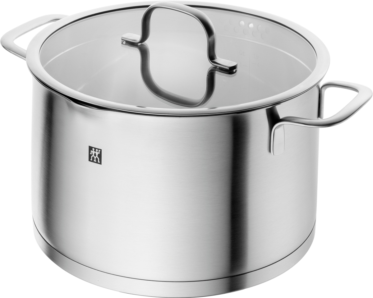 Kochtopf, 24 cm, rund, Edelstahl, Serie: TrueFlow. Marke: ZWILLING