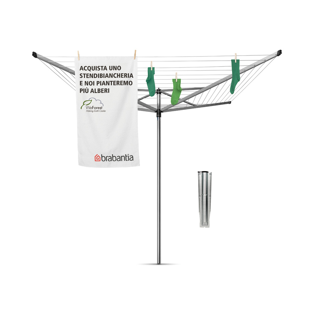 Brabantia Topspinner 60 M - 45 mm Rohr mit Metall-Bodenanker