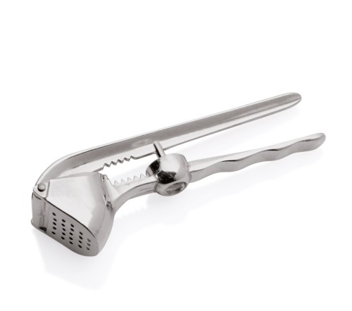 Knoblauchpresse mit Entkerner. Aluguss.