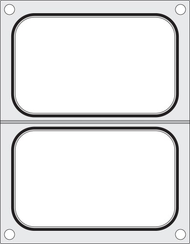 Matrize für HENDI 976722 Versiegelungsmaschine, HENDI, zwei Behälter (178x113 mm)