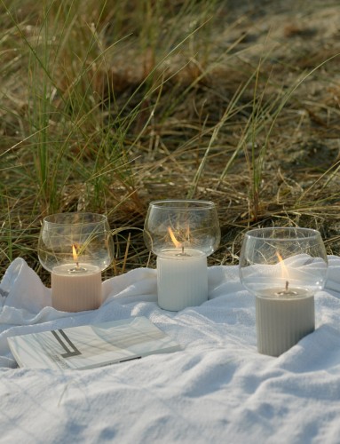 HYGGE Windlicht rose, Maße: 120 x 120 x 160 mm