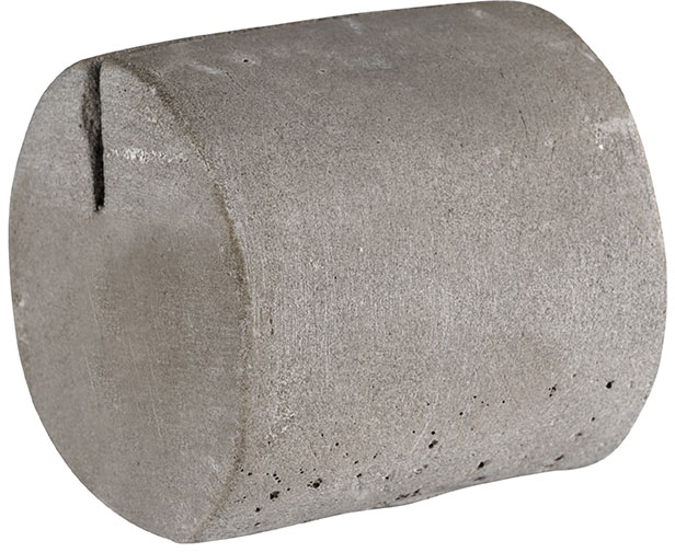 Kartenhalter, 4er Set 3 x 3 cm, H: 3 cm Beton inklusive 30 Beschriftungskarten 10 x 8 cm (15x weiß und 15x schwarz) nicht