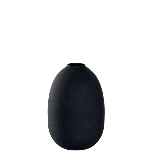 Vase 19 Metall schwarz - Leonardo