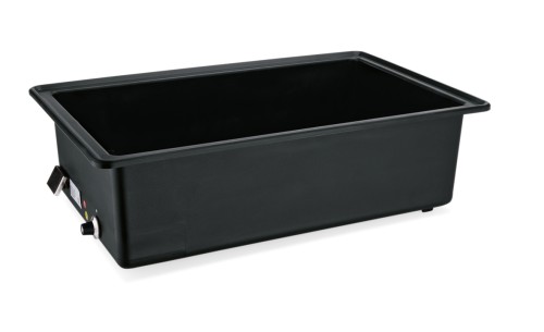 Elektro Kunststoffwasserbad. Kunststoff. mit Regelthermostat, passend für GN Behälter 1/1