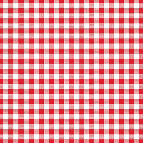 30 Servietten, 3-lagig 1/4-Falz 33 cm x 33 cm rot "Vichy Karo" von PAPSTAR