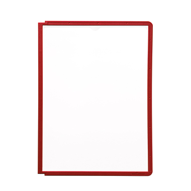 Sichttafel SHERPA® PANEL DIN A4 Polypropylen Material des Rahmens: Kunststoff Farbe des Rahmens: rot
