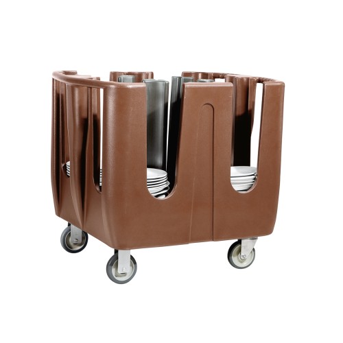 Geschirrabräumwagen. 8 Einteilungen. Polyethylen. verstellbare Säulen für diverse