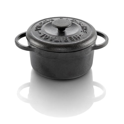 WMF Cocotte Gusseisen Ø10cm | Maße: 14,5 x 10,7 x 5,3 cm