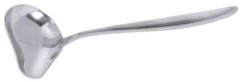 Saucengießlöffel fugenlos, aus Edelstahl 18/10, hochglänzend, extra schwere Ausführung Löffelmaß: 7 cm x 5 cm, Stiellänge: 14 cm,