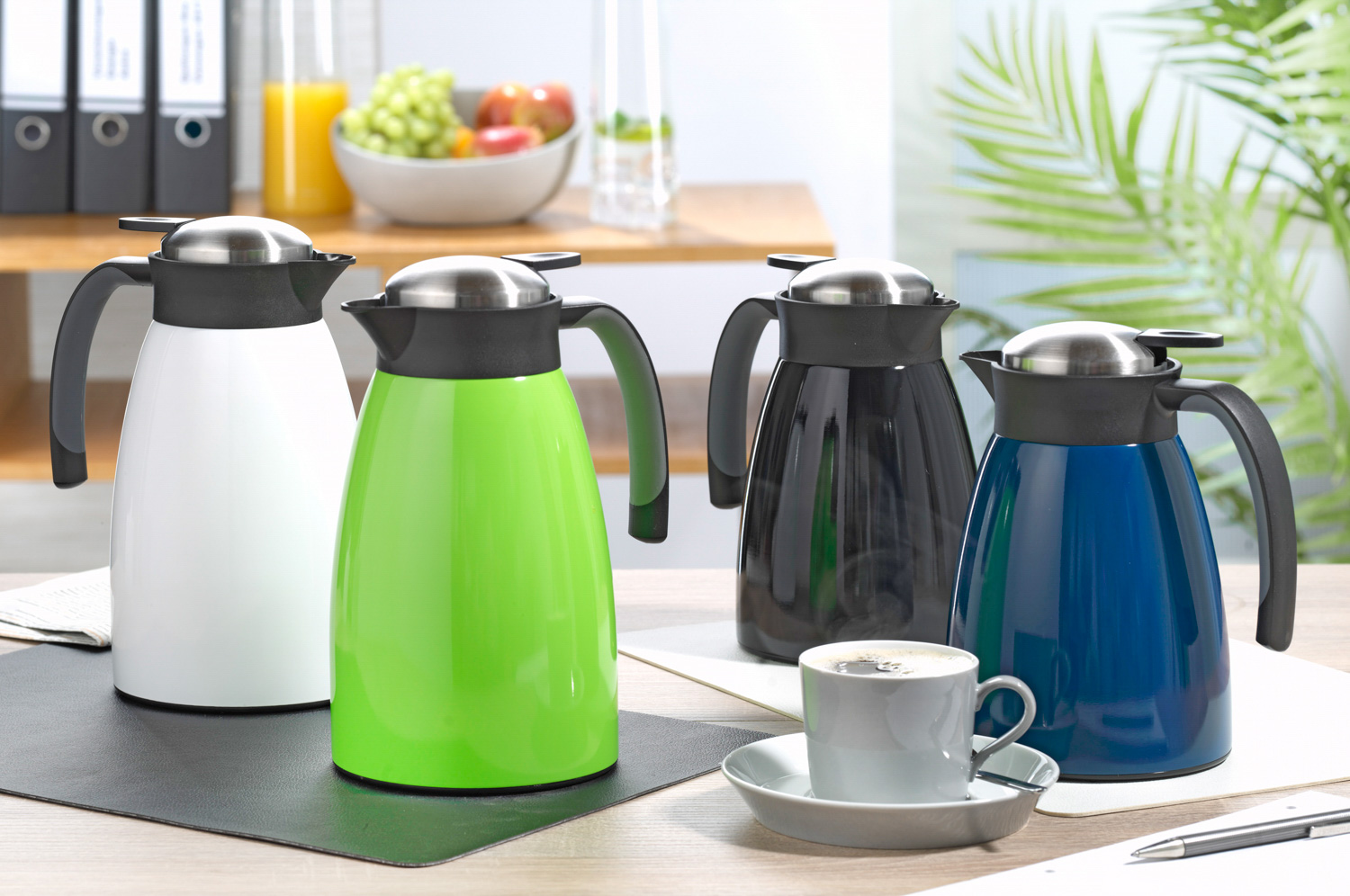 Isolierkanne GLACE, Inhalt: 1,5 Liter, weiß