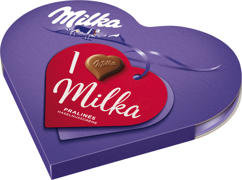 I Love...Milka Schokolade Miniherz Nougat 44G