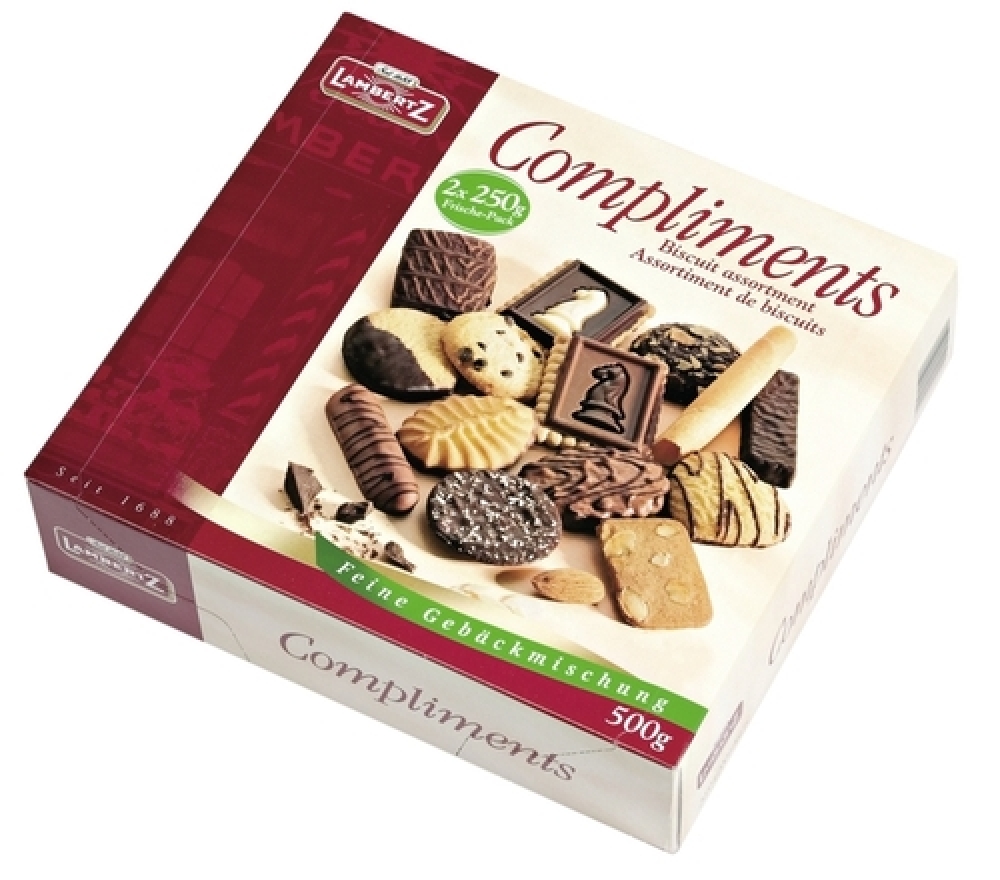 Lambertz Gebäckmischung Compliments Inhalt: 500g je Karton.