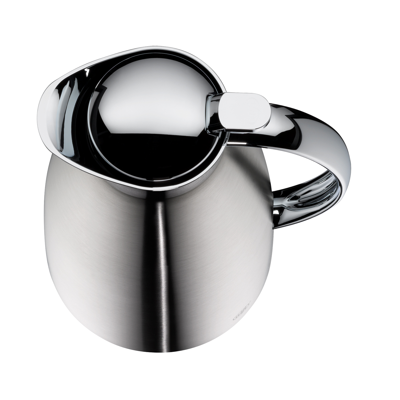 Isolierkanne Gusto stainless steel mat 1,0 l; Tisch Accessoire by Martin Hauenstein; hochwertiger Edelstahl mit Hartglaseinsatz