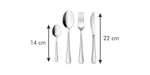 Besteck MICHELLE, Set 24 St. rostfreier Edelstahl Spülmaschinenfest