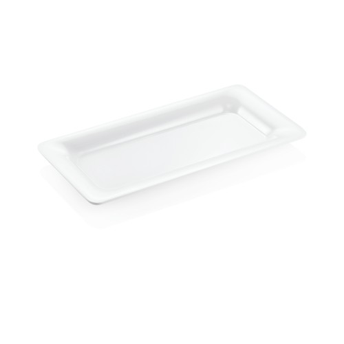 GN 1/3 Behälter, mit glattem Rand. Material: Melamin. Serie: GN 97. Inhalt in Litern: 0,75. Farbe: weiß. Maße: Höhe: 20 mm