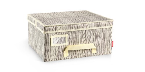 Kasten für Kleidung FANCY HOME 40 x 35 x 20 cm, cremefarbig