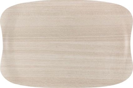 Roltex Speisetablett Earth Wave, 32 x 21 cm, helles Holz