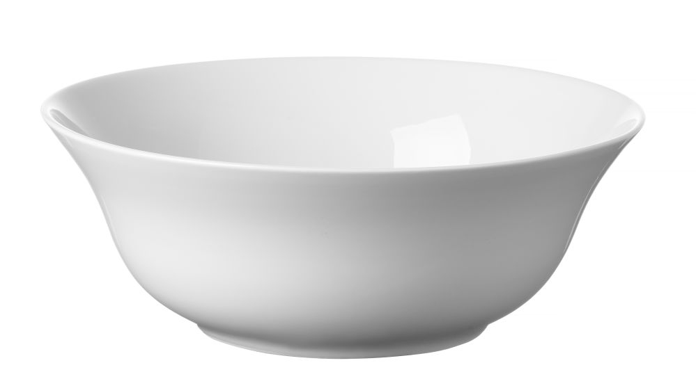 Schüssel Serie DELTA - Maße: ø 270 mm. Hotelporzellan weiss.