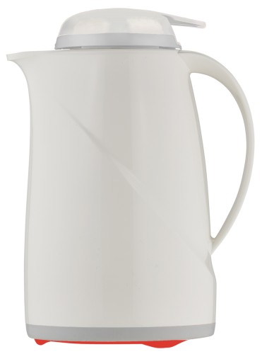Helios Isolierkanne Wave Push 0,6 l weiß