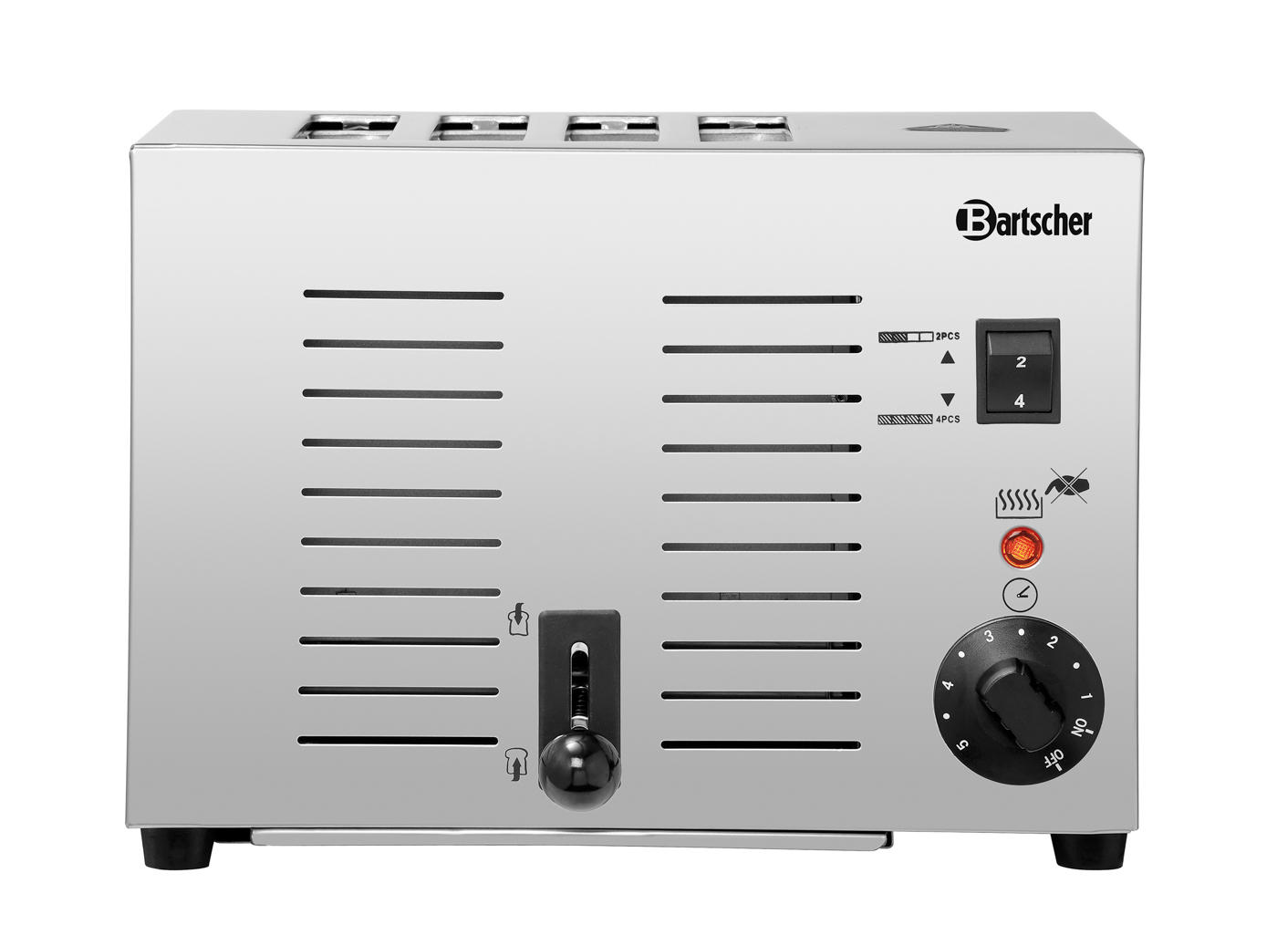 Bartscher Toaster TS40 | Kontrollleuchte:Aufheizen | Maße: 30 x 25 x 22,0 cm. Gewicht: 4,2kg