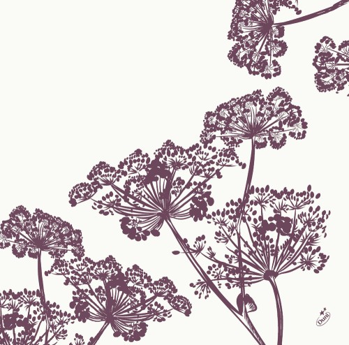 DUNI Klassikservietten 40 x 40 cm, 1/4 Falz, Yarrow, 4-lagig, geprägt