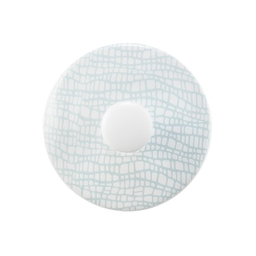 Seltmann Deckel zur Kanne 1,40 l, rund, Form: Life, Dekor: 25674 Fashion green chic, hohe Kantenschlagfestigkeit, Made in Germany