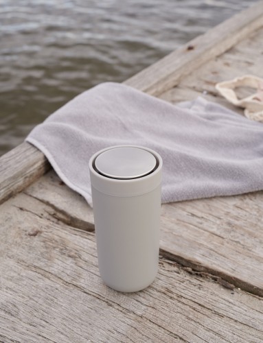 To Go Click Thermobecher 0.4 l. soft hellgrau, Maße: 80 x 80 x 170 mm