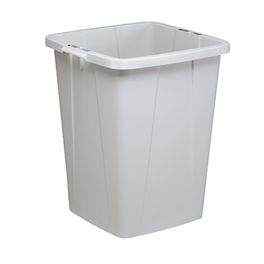 DURABLE Abfalleimer DURABIN 90 52 x 61 x 49 cm (B x H x T) 90l 1 Sortierfach Polypropylen grau