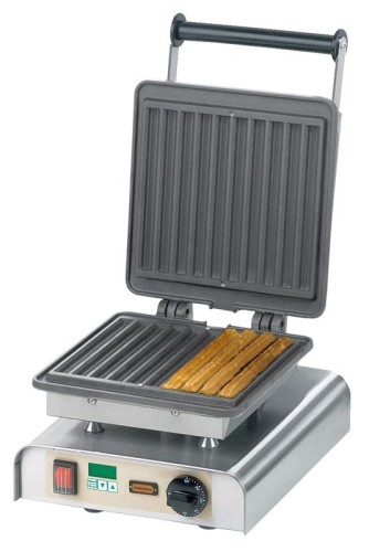 NEUMÄRKER Waffeleisen Churros I mit Digitaltimer, Backplatten Grauguss 310x340x250 mm