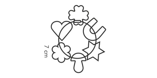 Ausstechformen auf Ring DELÍCIA, 6 St.