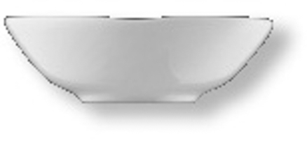Dessertschale rund - Durchmesser 13,0 cm Form DUAL - uni weiß