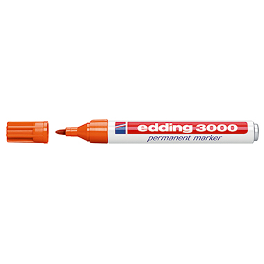 edding Permanentmarker 3000 1,5-3mm orange Rundspitze nachfüllbar