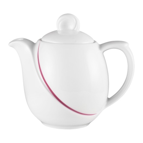 Seltmann Kaffeekanne 1, Form: Laguna, Dekor: 34622 bordeaux Flanken