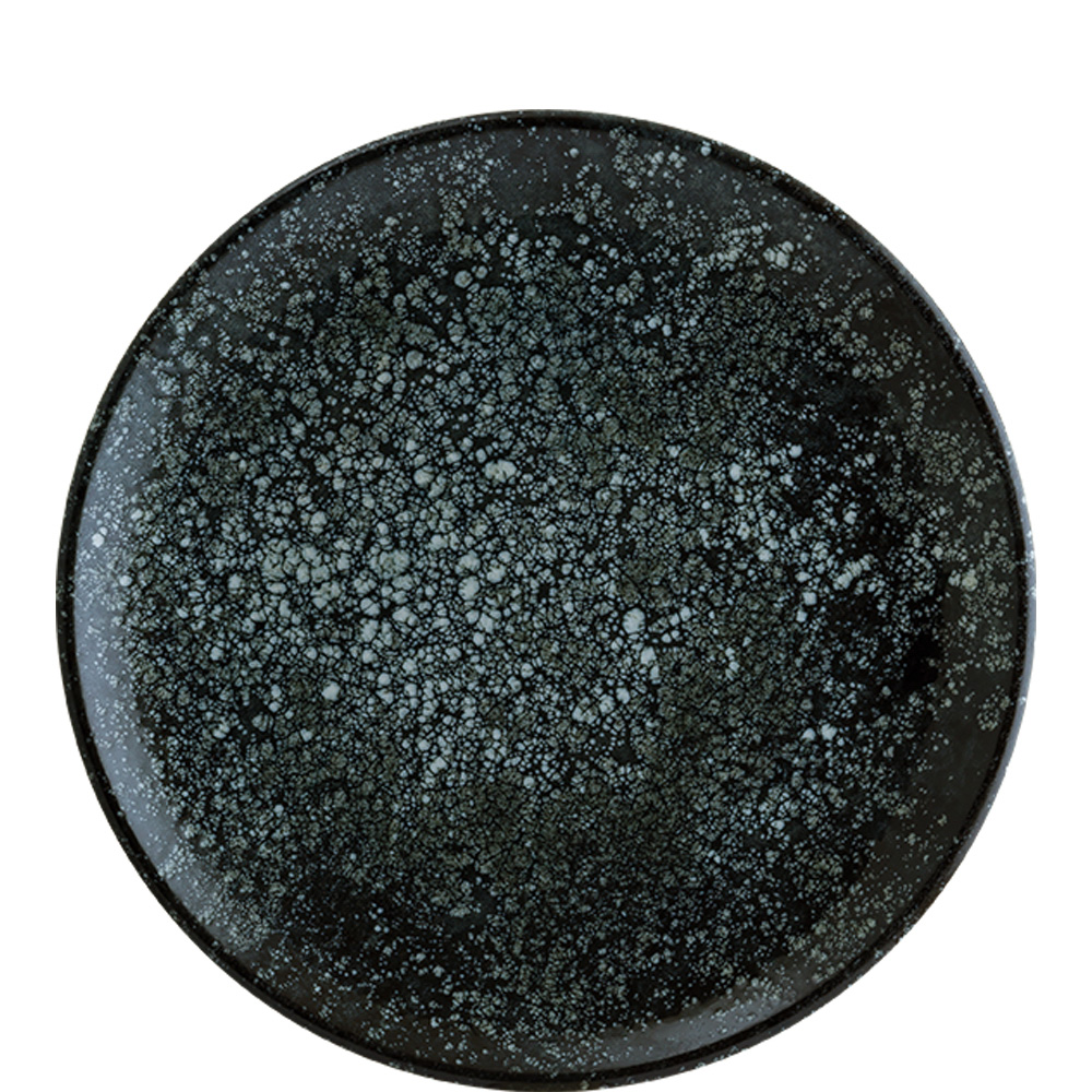 Bonna Cosmos Black Gourmet Teller flach 30cm, Envisio Digitaldruck, schwarz, Porzellan