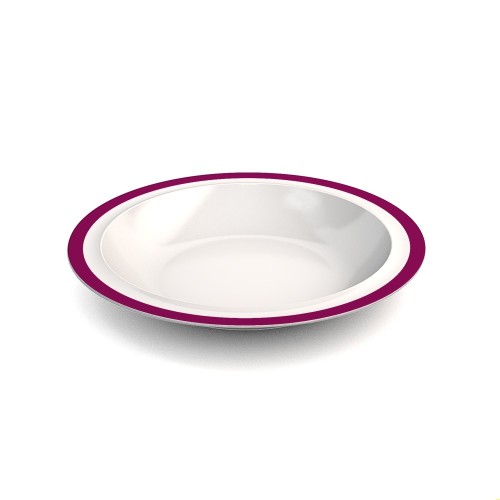 Ornamin Teller tief 505, Ø22cm Rand brombeer