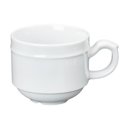 Espresso-/Moccaobertasse ALICE, Inhalt: 0,10 ltr., uni weiß, Henneberg.