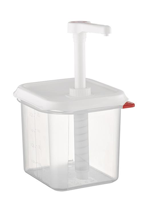 APS GN 1/6 Dosierspender 17,6 x 16,2 cm, H: 27 cm Polypropylen