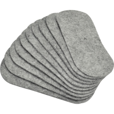 Bi-office Ersatzfilz AA0617 Filz 10 St./Pack., Verwendung für Produkt: AA0617, Material: Filz, Farbe: grau, 10