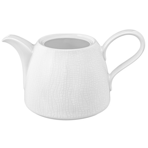 Seltmann Unterteil zur Kanne 1,40 l, rund, Form: Life, Dekor: 25676 Fashion luxury white, hohe Kantenschlagfestigkeit, Made in Germany