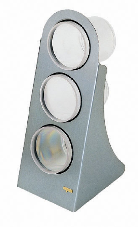 Behältersystem Rack mit Edelstahl-Standfuß, inkl. 3 Bechern (à 0,6l)