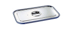 Blanco Deckel für Gastronom- Behälter GDD-B 1/1, mit Formschlussdichtung, -40°C- 180°C, Edelstahl, Außenmaß: 530 x 325 x 0 mm