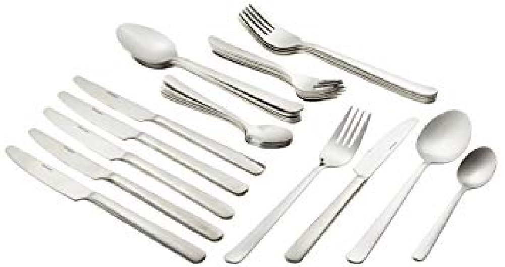 181-tlg. Sparset Besteck TINA, Edelstahl 18/0, von Esmeyer. Für 36 Personen: Messer, Löffel, Gabeln, Kaffeelöffel, Kuchengabeln.