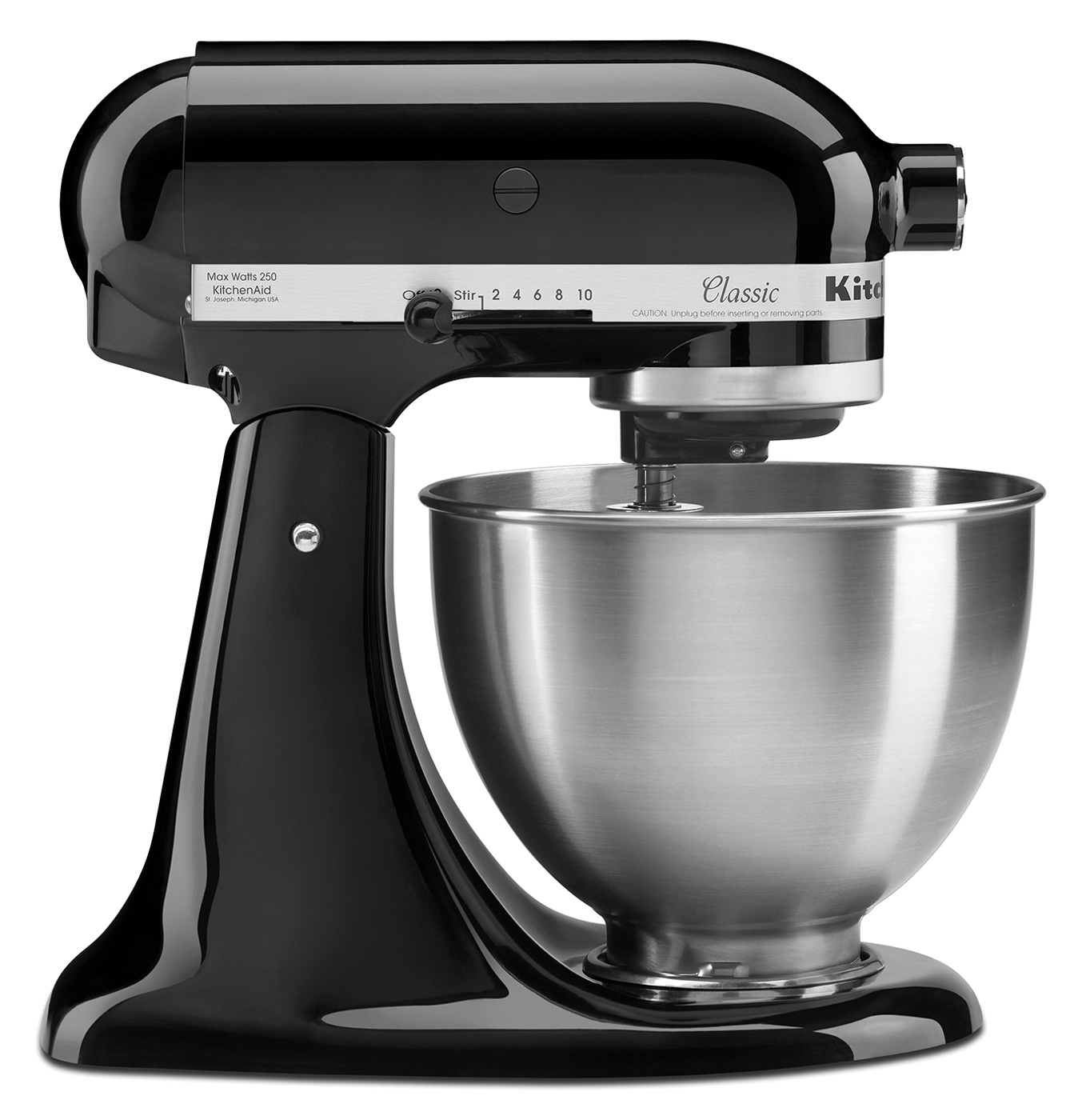 Bartscher KitchenAid 5K45SSEOB, schwarz, 4,28L |Sicherheitsschalter: Nein | Maße: 35,8 x 22,1 x35,3 cm. Gewicht: 10,5 kg