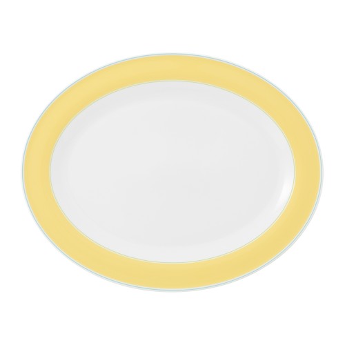 Seltmann Platte oval 35 cm, oval, Form: Community, Dekor: 57401 Landhaus, hohe Kantenschlagfestigkeit, Made in Germany