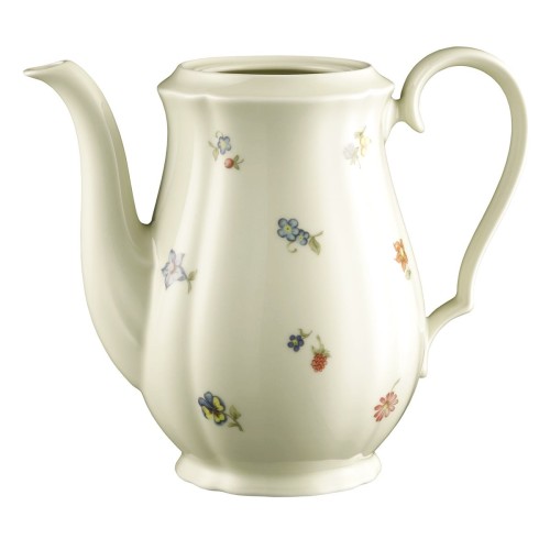Seltmann Unterteil zur Kaffeekanne 1,3 l, rund mit Relief, Form: Marieluise, Dekor: 44714 Blütenmeer, hohe Kantenschlagfestigkeit