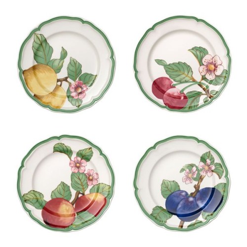 Villeroy & Boch French Garden Modern Fruits Speiseteller Set 4-teilig