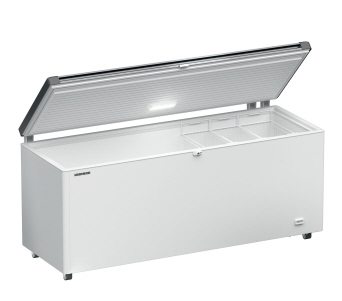 Tiefkühltruhe EFL 6056-20, Rauminhalt 542 Liter, Maße: 1885 x 720 x 825, mit 3 Körben, Gehäusematerial aus Stahl/ weiß